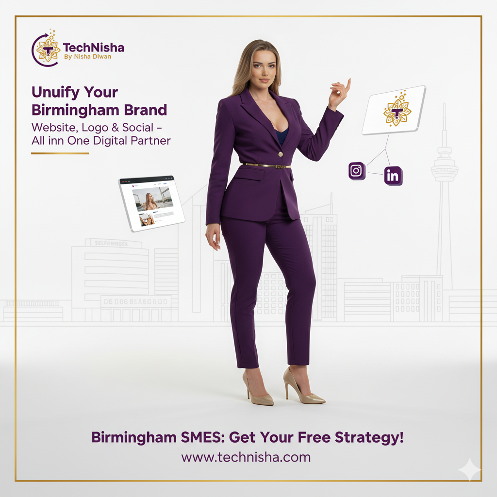 Website, Logo & Social: Why Birmingham SMEs Need a Single Digital Partner | TechNisha Blog